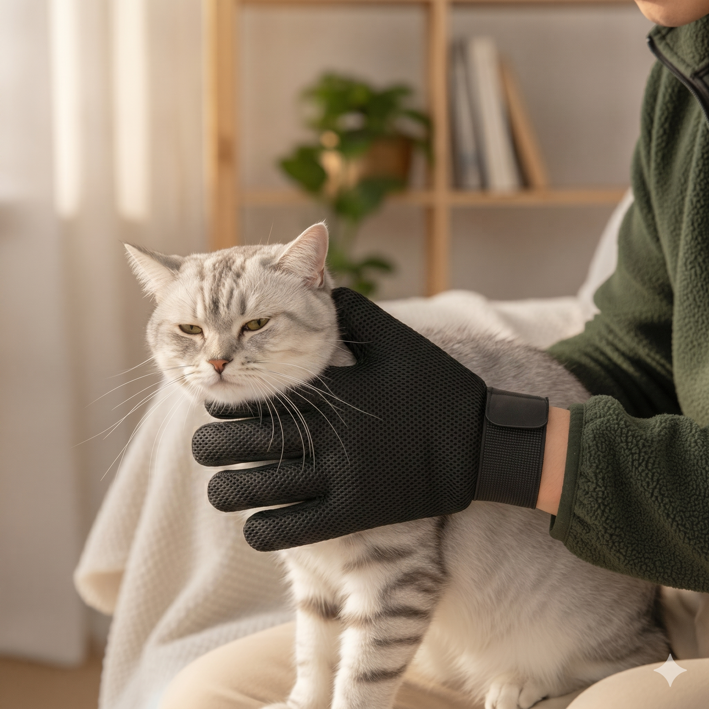 Gants de Toilettage Silicone pour Animaux : Brosse Anti-Poils