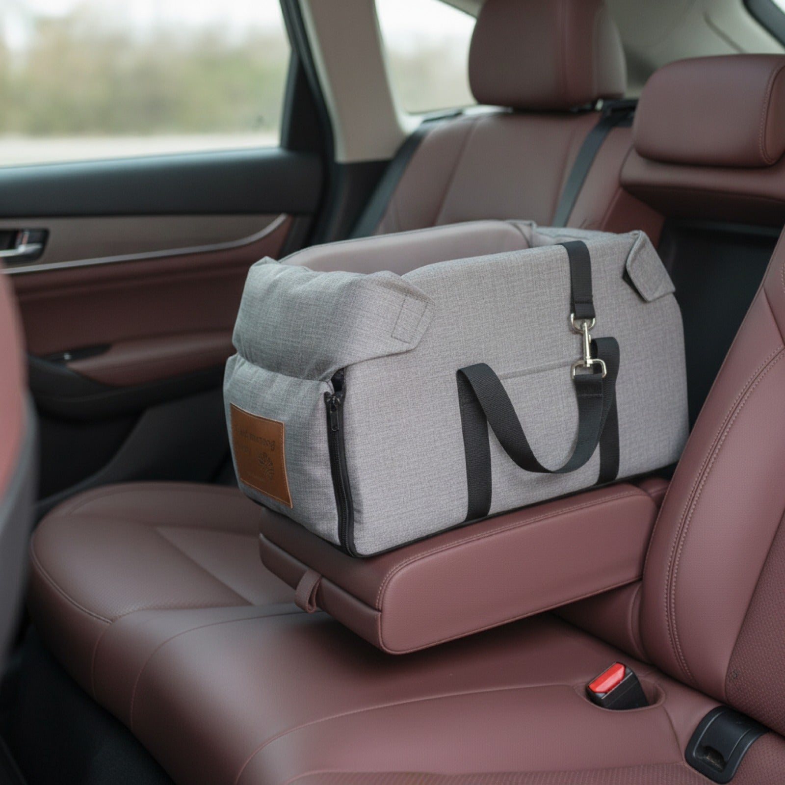 Siège Auto Portable pour Chiens et Chats - Avec Attache de Sécurité