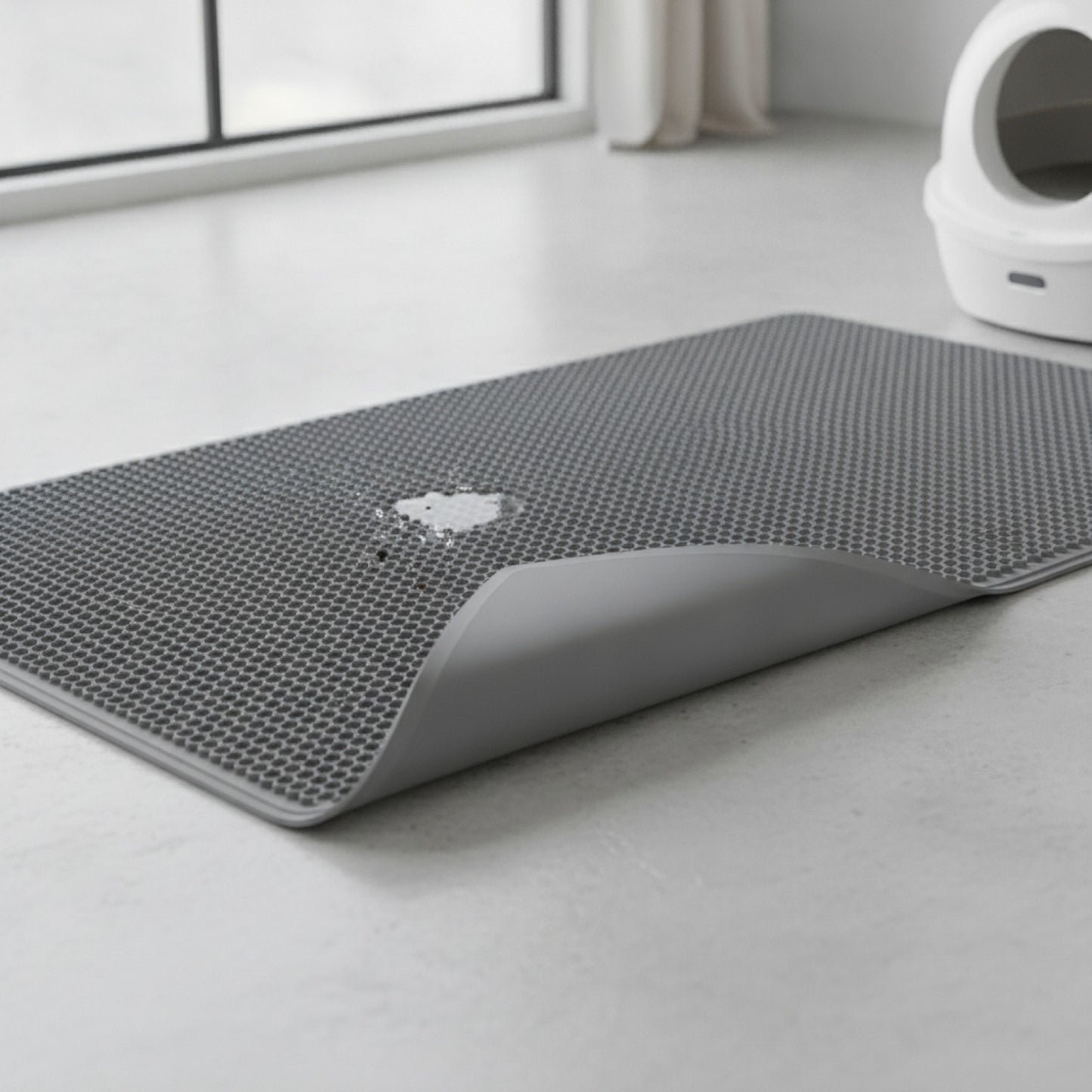 Tapis de Litière Chat Imperméable Grande Taille - Anti-dérapant