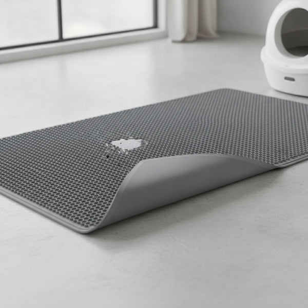 Tapis de Litière Chat Imperméable Grande Taille - Anti-dérapant
