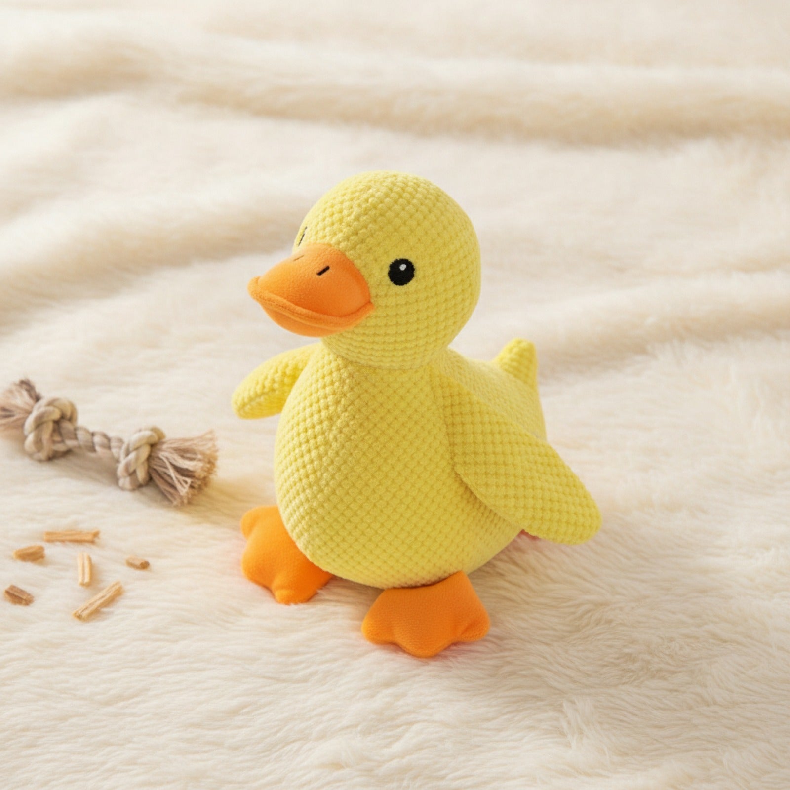Jouet Canard Peluche Résistant pour Chien - Durable et Ludique