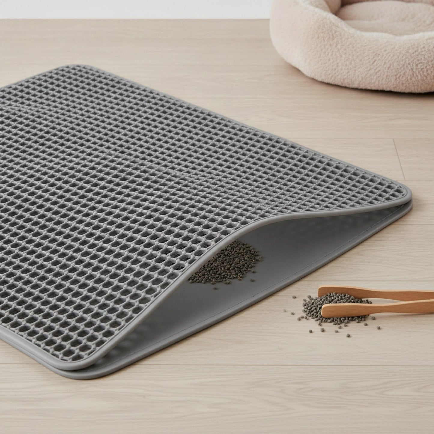 Tapis de Litière Chat Imperméable Grande Taille - Anti-dérapant