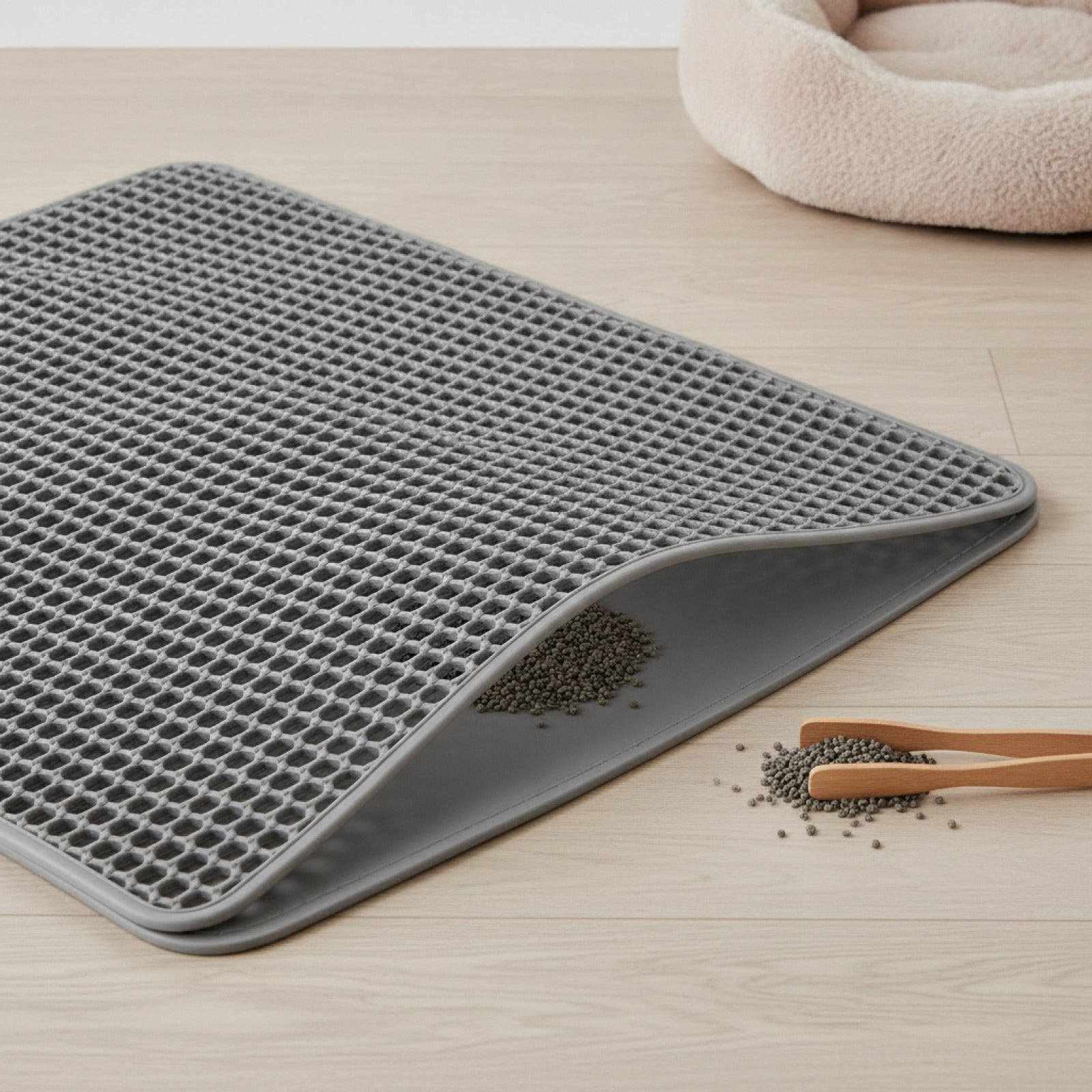 Tapis de Litière Chat Imperméable Grande Taille - Anti-dérapant