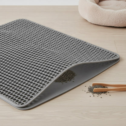 Tapis de Litière Chat Imperméable Grande Taille - Anti-dérapant