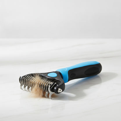 Brosse Démêlante Professionnelle pour Chiens et Chats - Peigne Anti-Nœuds et Épilateur de Poils