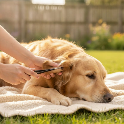 Pince à tiques 2 en 1 professionnelle pour humains et animaux de compagnie