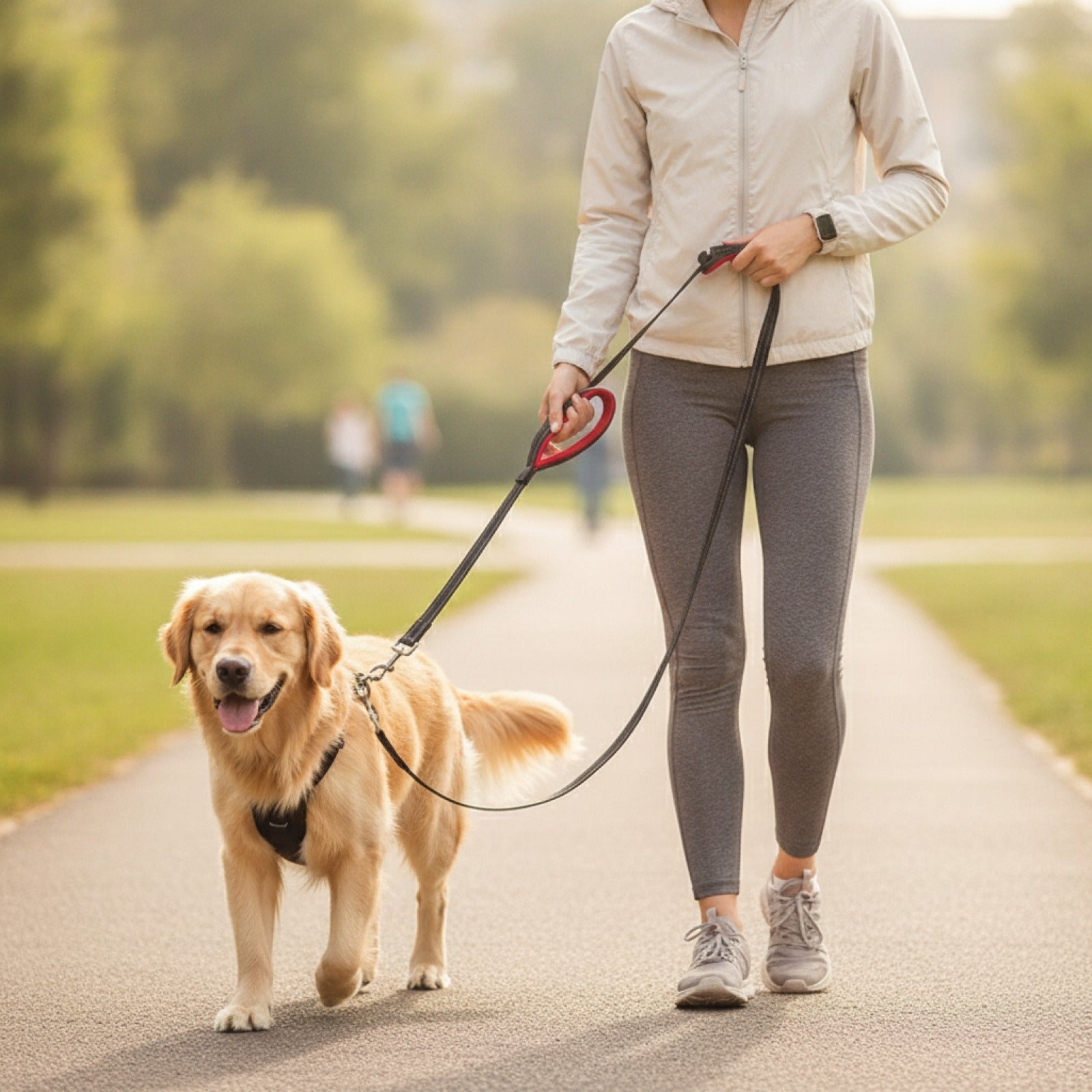 Laisse Robuste à Double Poignée pour Chien - Idéale pour l'Entraînement et les Promenades