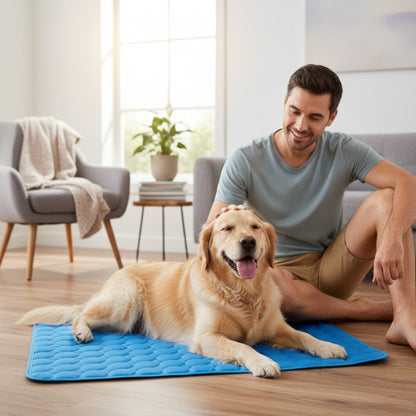 Tapis Rafraîchissant pour Chien et Chat - Confort d'Été Respirant et Lavable