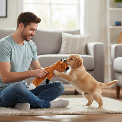 Jouet Chien Froissé Squeaker Sans Farce - Animal Drôle et Durable