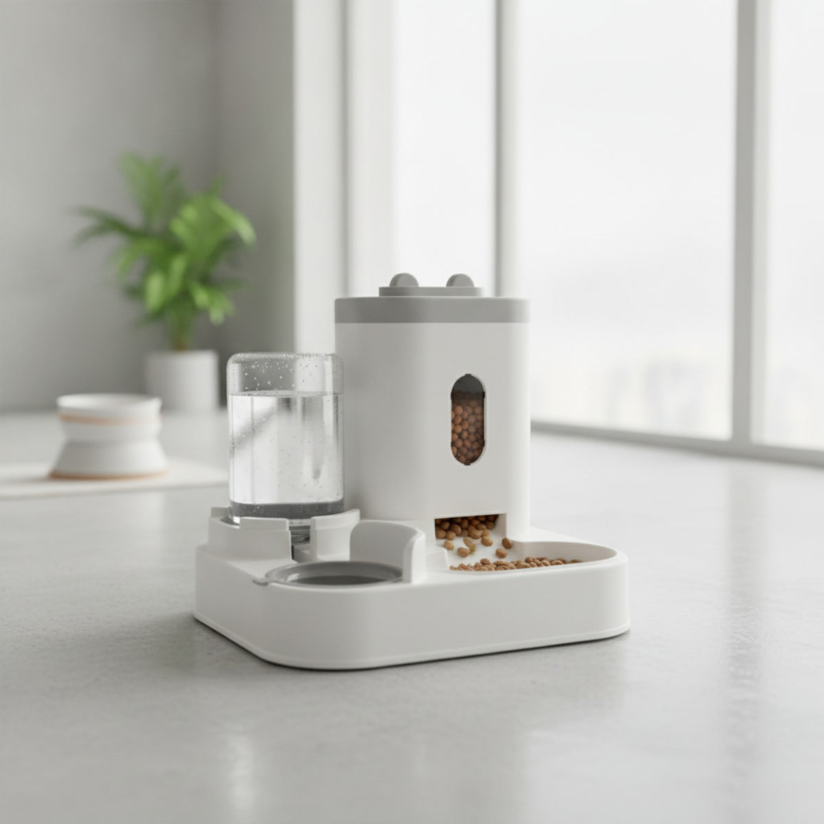 Mangeoire Automatique pour Chien et Chat avec Fontaine d'eau Intégrée - Grande Capacité