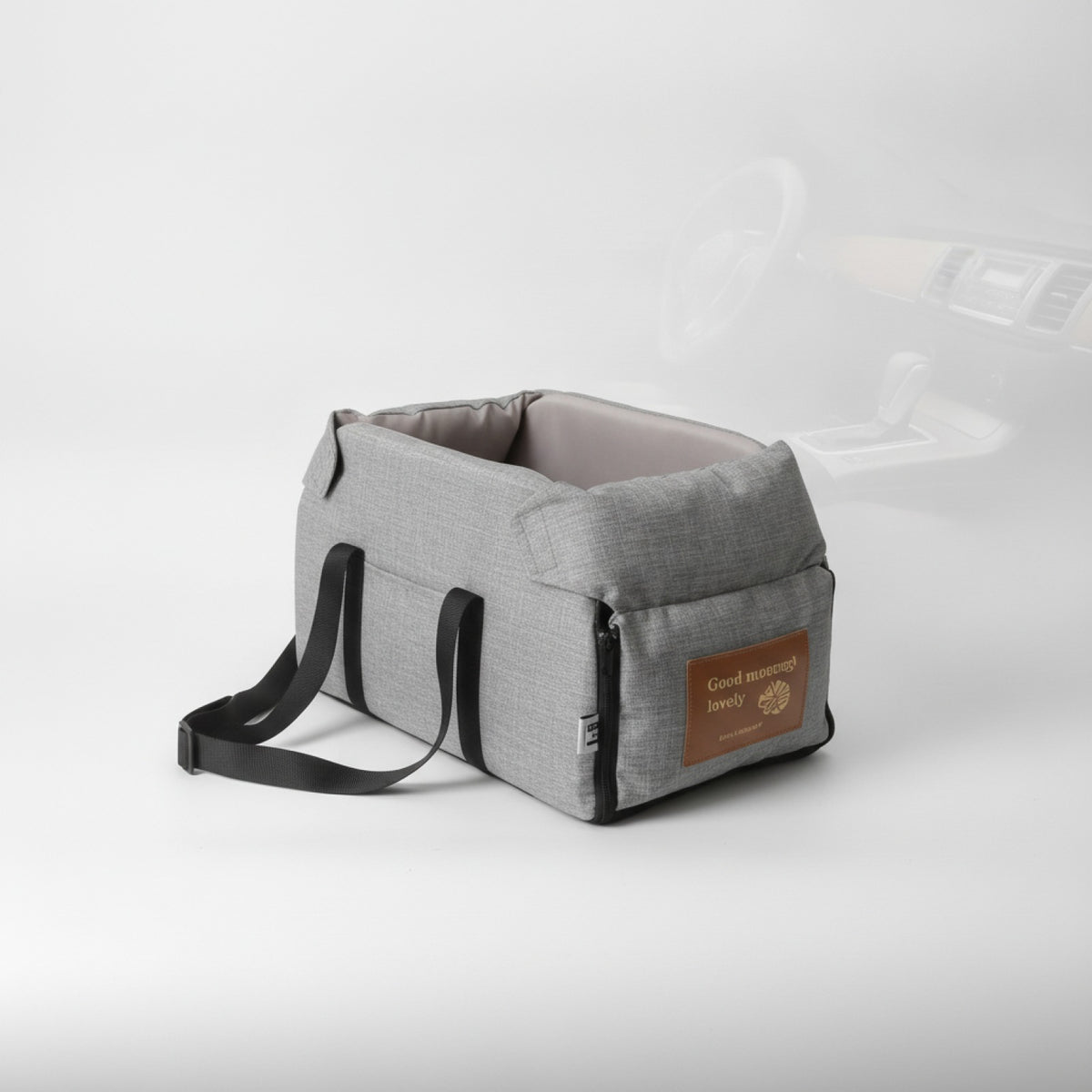 Siège Auto Portable pour Chiens et Chats - Avec Attache de Sécurité